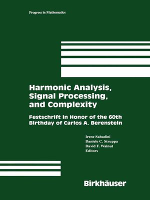 cover image of Harmonic Analysis, Signal Processing, and Complexity